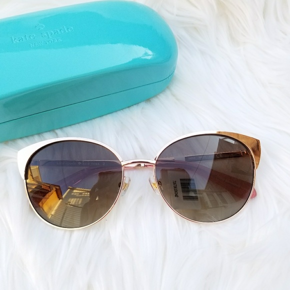 kate spade Accessories Kate Spade Rose Gold Kaydee Pink Sunglasses